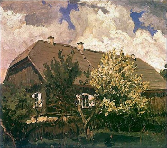 Ferdynand Ruszczyc Manor house in Bohdanew china oil painting image